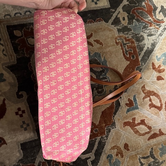 Dooney & Bourke Pink and Tan Tote - Picture 7 of 11